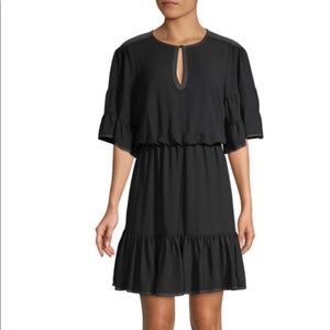 Joie Teresa Black Dress with White Stitching NWT
